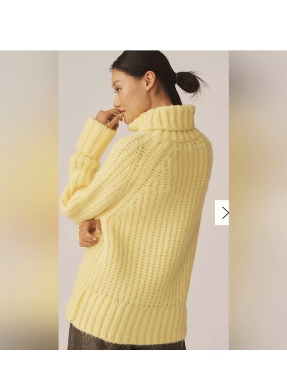 Anthropologie Pilcro Yellow Turtleneck size XS - Picture 4 of 11